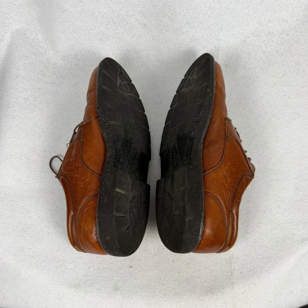 Dockers Oxford Shoes Mens 12 M Waterproof Leather Brown Formal